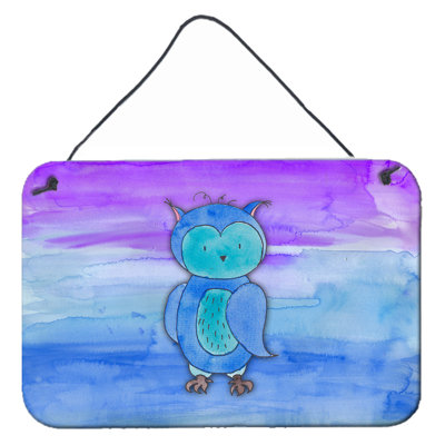 Décoration murale aquarelle hibou
