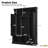 Entryway and Mudroom 55.1 Inch All-in-One Hall Tree Arched Farmhouse Style Matte Black Particle Board Coat Rack