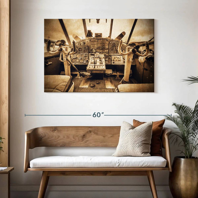 Mehar Grunge Aviation, 30" H x 45" W