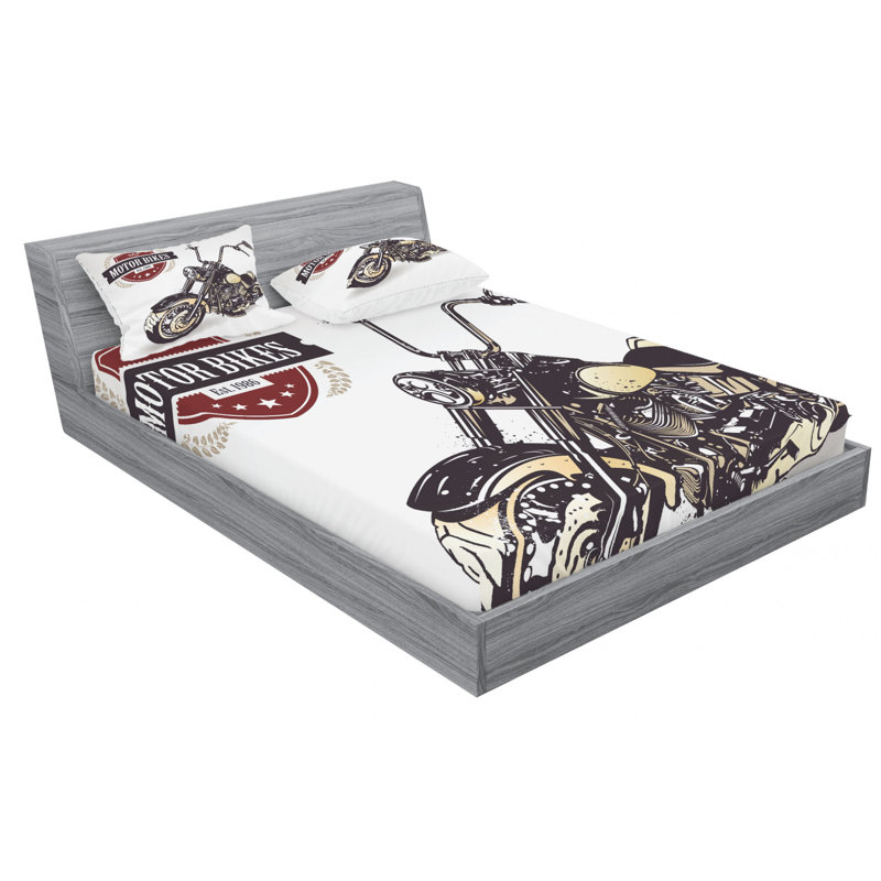 Microfiber Sheet Set, Queen Sheet Set with Fitted Sheet