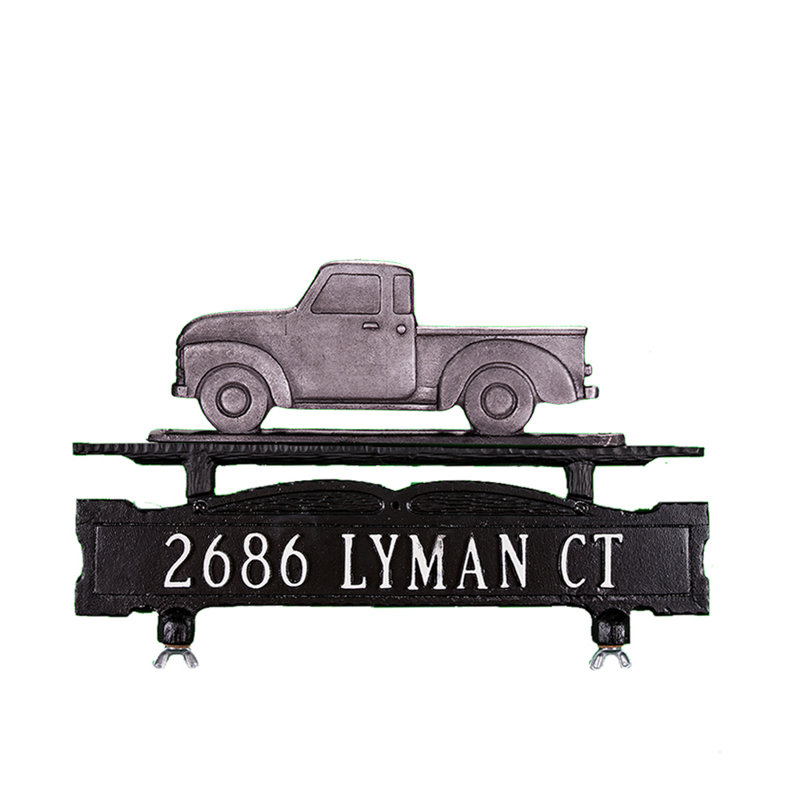 Metal Mailbox Sign, Yes, Swedish Iron