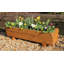 Gillian Tom Chambers Hand Made 87Cm X 28Cm Traditional Rustic Wooden Large Garden Trough Flower Bed Planter