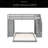 Twin Over Full Bunk Bed With 3-Layer Shelves, Drawers And Storage Stairs-1611008304