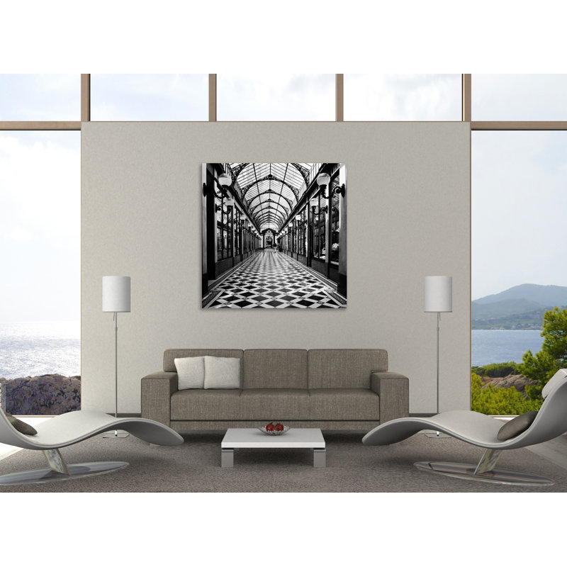 « passage des chambre princesse, paris », reproduction de photo sur toile tendue, H 36 po x l 36 po x P 1,5 po