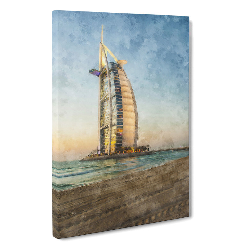 The Burj Al Arab In Dubai Vol.1 - Wrapped Canvas, 76cm H x 50cm W x 3cm D