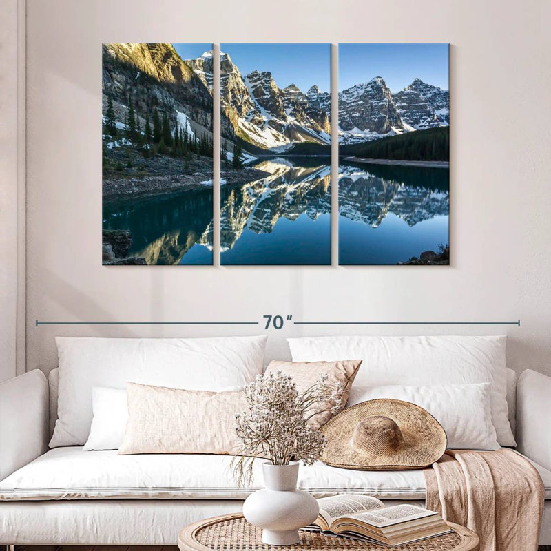 Alvord Ten Peaks Winter Reflection, H 32 po x l 50 po