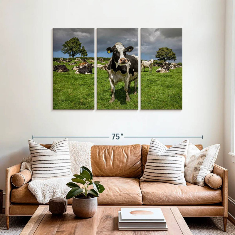 Brampt Holstein Cow, 36" H x 57" W