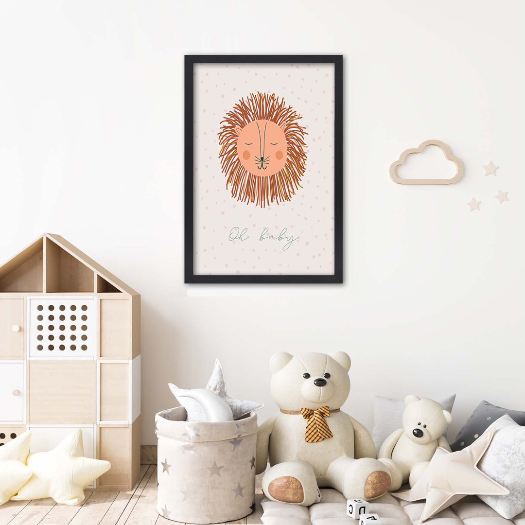 Gerahmtes Poster Enchanted Lion