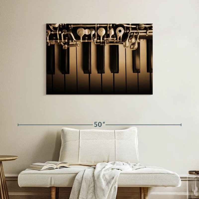 Abarca hautbois et piano, H 26 po x l 39 po