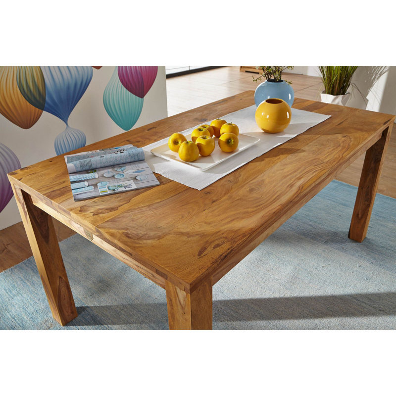 Solid Wood Dining Table, H76 x L100 x W90cm