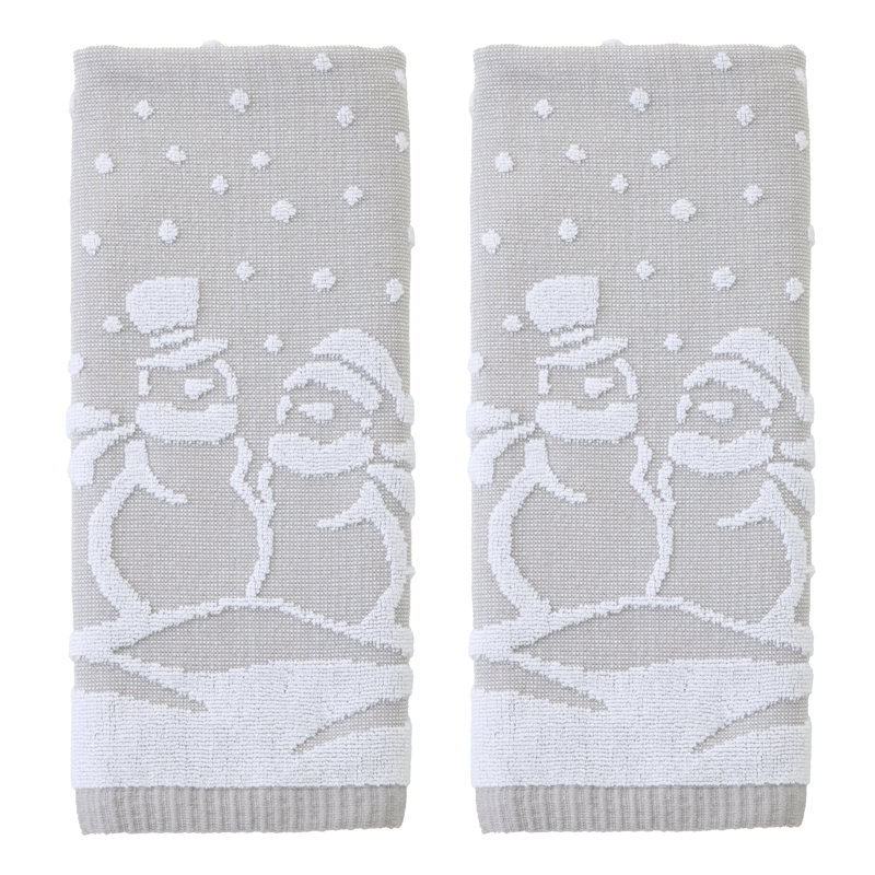 SCENIC SNOWMEN JACQUARD HND-GRAY