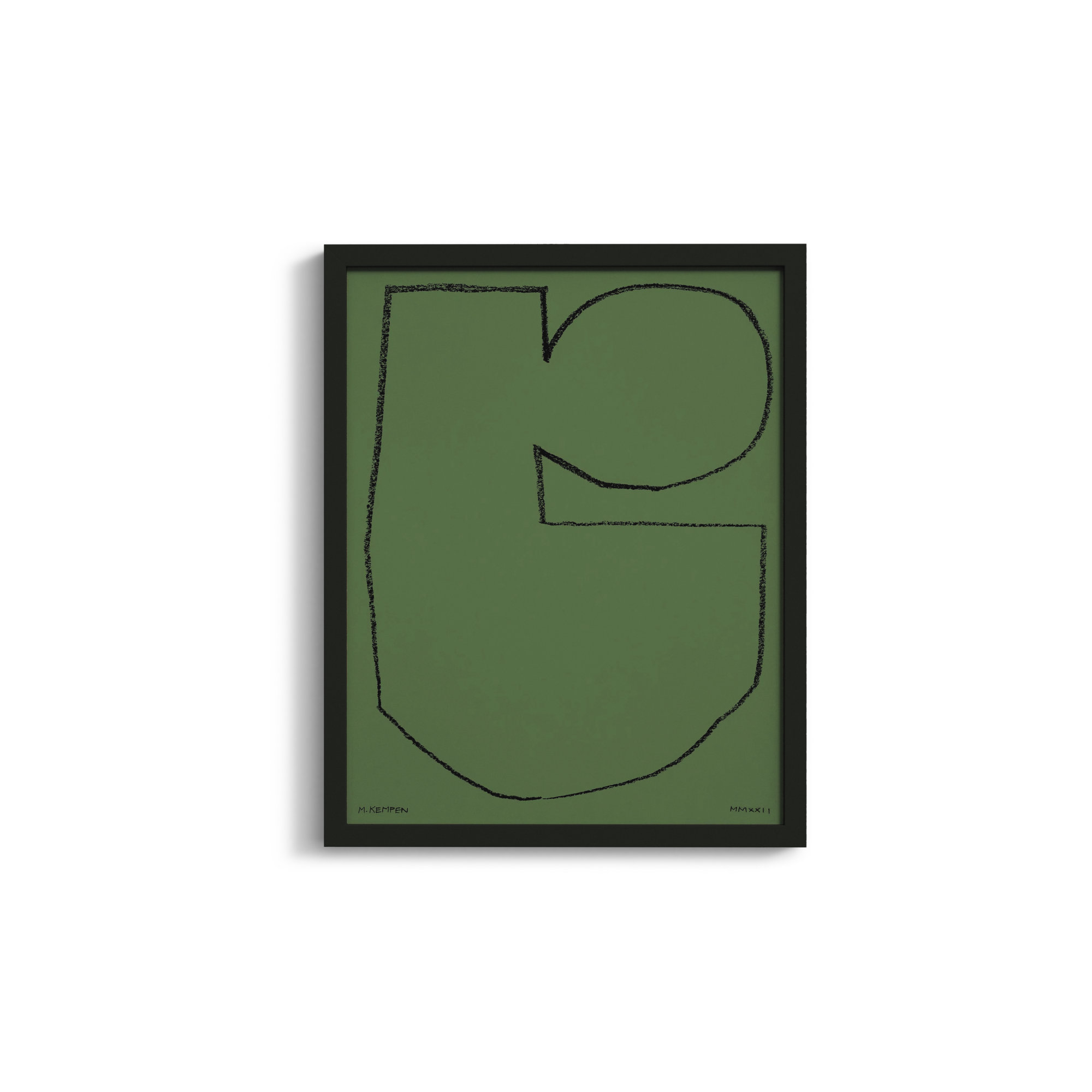 Forest 2 by Michael Kempen, Black Framed, 20" W x 25" H