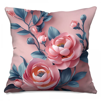 Coussins décoratifs roses