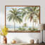 Palmiers sur la plage V - palmiers et palmiers, art mural-109539105-97092439