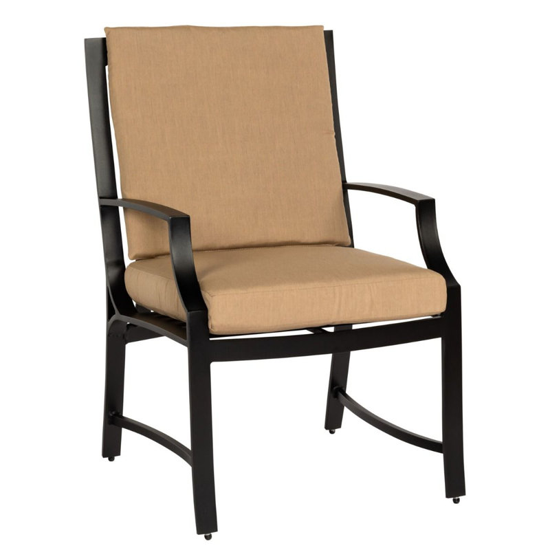 Fauteuil de salle à manger avec coussin de dossier optionnel, Graphite