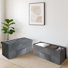 Banc de rangement pliant capitonné avec pochette 42 po Whelan (ensemble de 2)