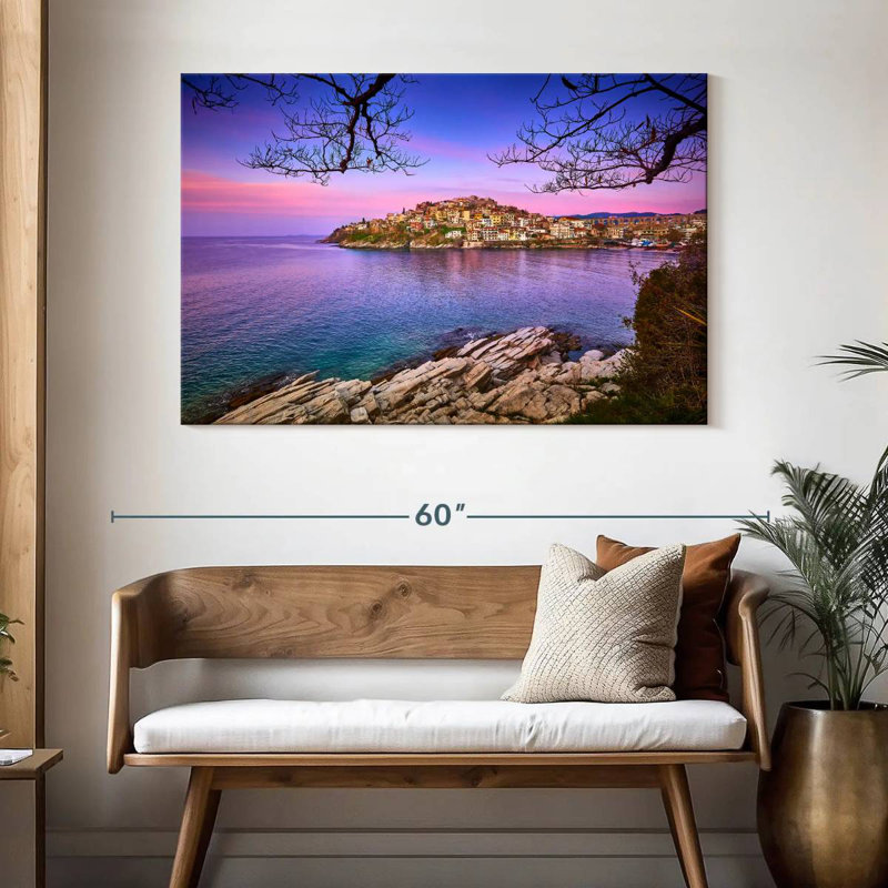 Gillard Kavala, bord de mer, H 32 po x l 48 po