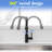 Single Hole Touchless Kitchen Faucet With Pull Out Sprayer Single Handle Kitchen Sink Faucet Stainless Steel High Arc Kitchen Basin Taps With Swivel Spout-120552479