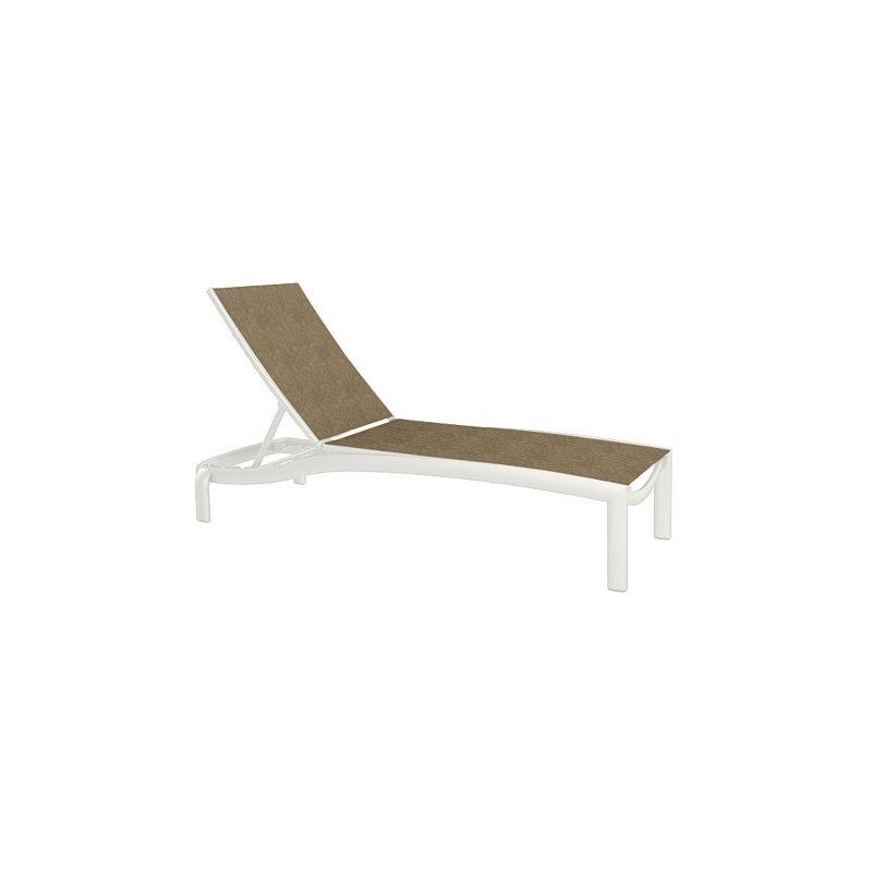 Kor Outdoor Chaise Lounge, Shell, Bogota