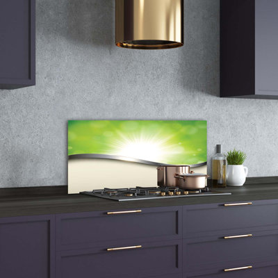 Barnali 50cm W x 100cm L Glass Peel and Stick Panel
