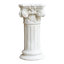 Colonne romaine blanche élégante de style grec antique de 1 pièce convenant à la décoration de jardin