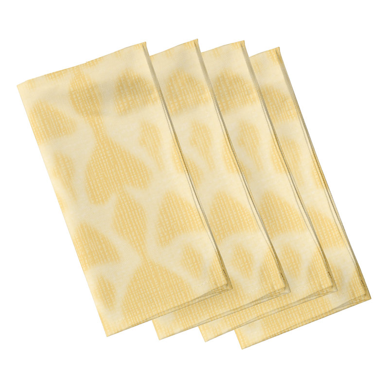 Ensemble de serviettes 4 pièces Sequence, Jaune
