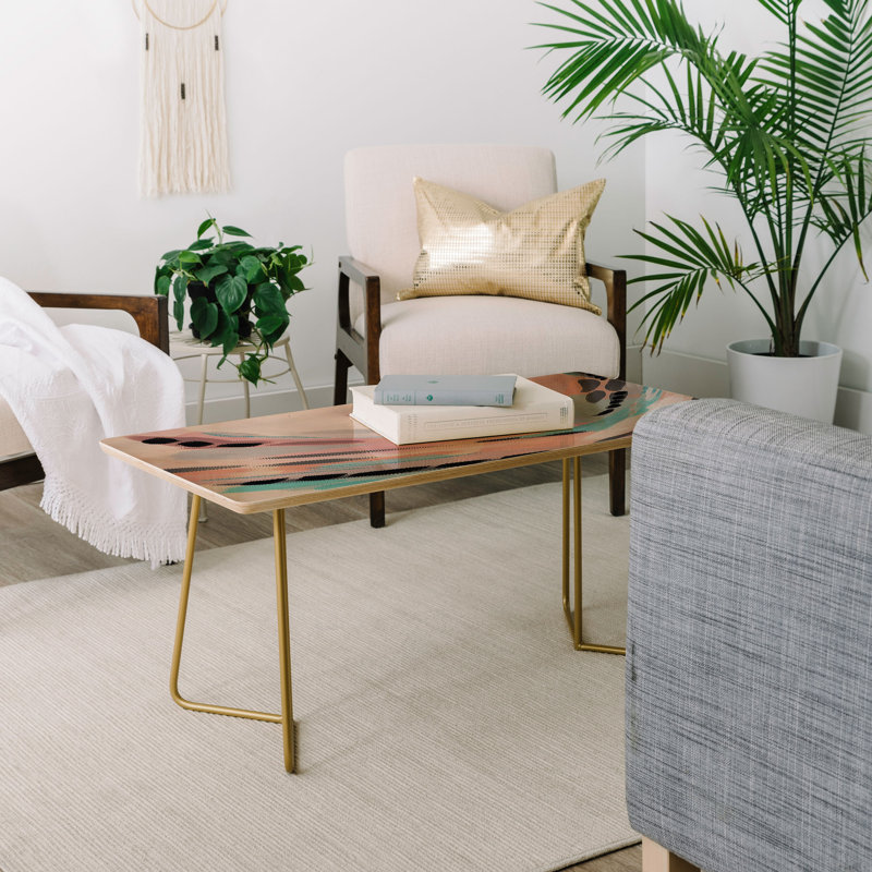Solid Wood Top Coffee Table