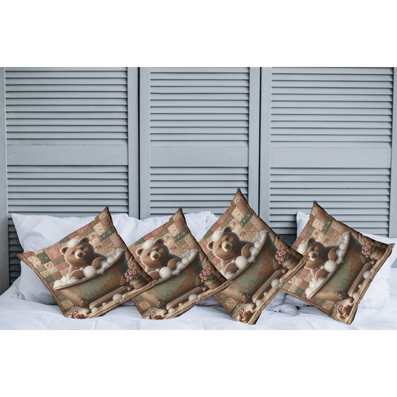 Fabric Reversible Throw Pillow, 18"H x 18"W