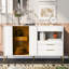 Commode 3 tiroirs, armoire de rangement de salon Madeline