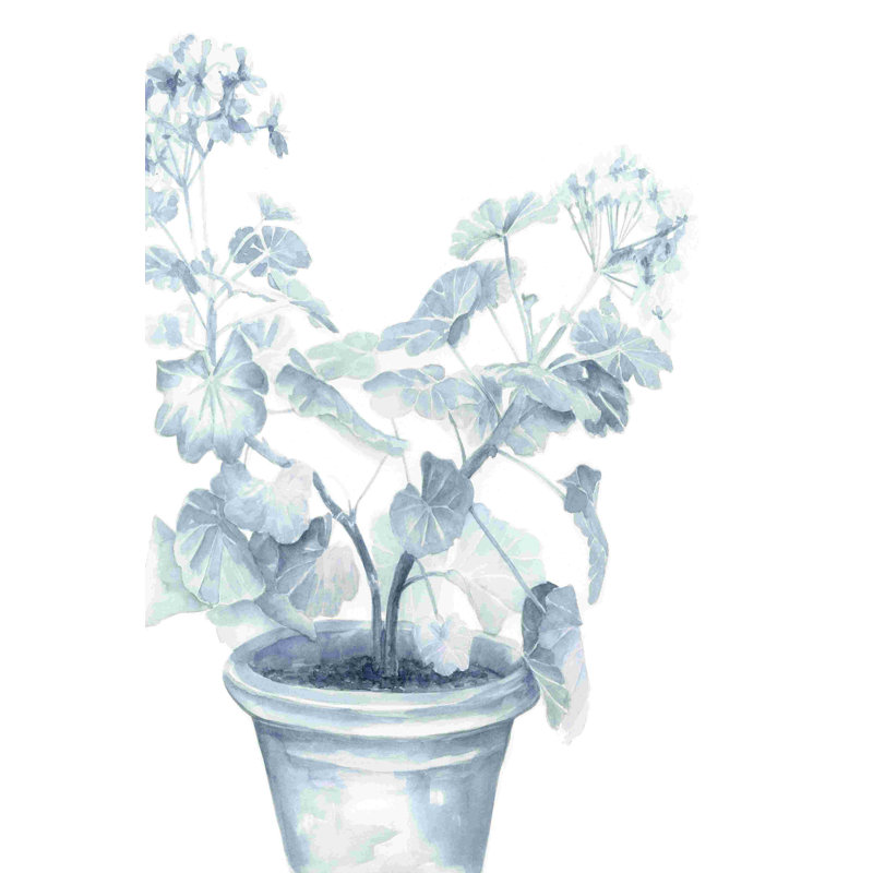 Bleu géranium I, H 18 po x l 12 po