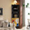 Cute pattern multi-layer corner bookcase