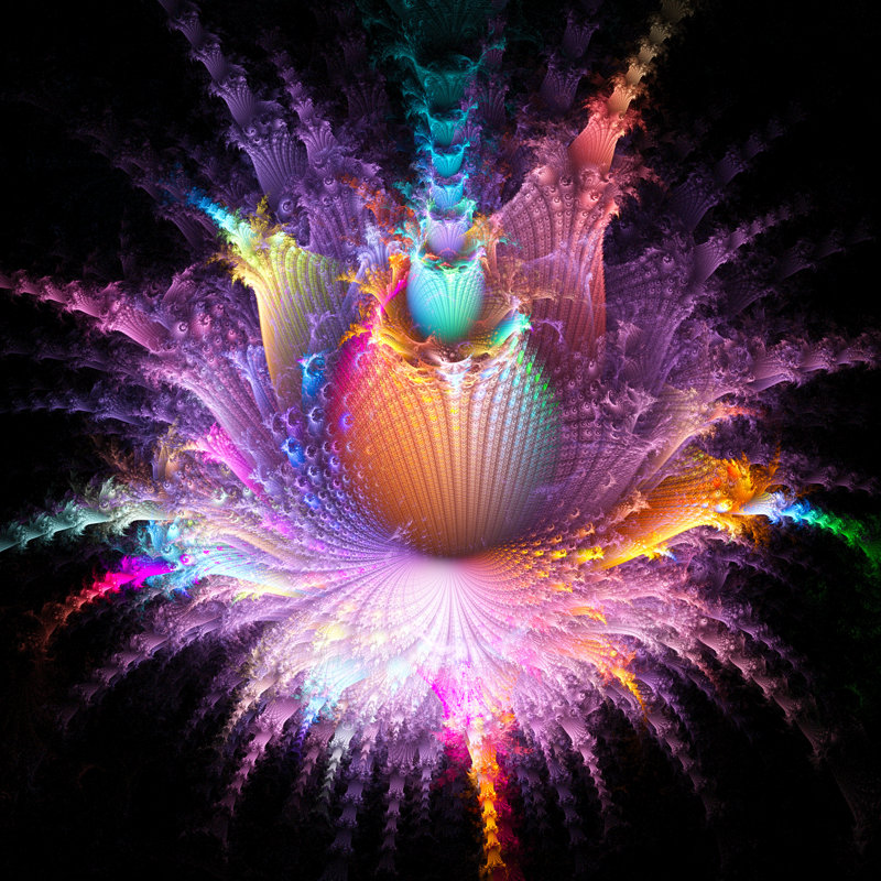 Exotic Flower With Alien Planet - Wrapped Canvas Print, 122cm H x 122cm W x 3.8cm D