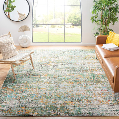 Tapis 8 x 10 - Collection Madison - Grand - Vert et turquoise