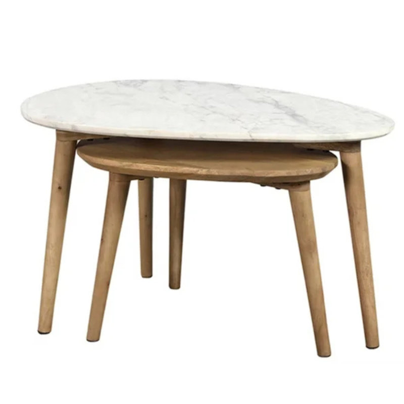 Ensemble de 2 tables d'appoint Mia Mango