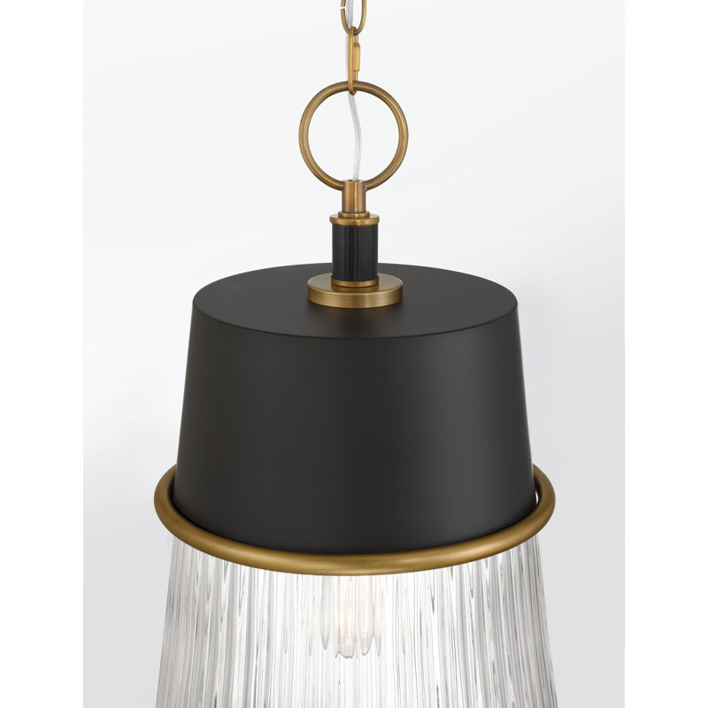 1 LIGHT PENDANT, 26.75" H X 15" W