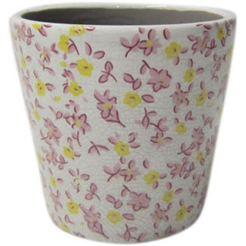 Pot à fleur en céramique Kirkland, Rose/jaune