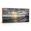 Tableau encadré sur toile « Coucher de soleil sur la plage », 122 x 61 cm (48 x 24 pouces), 1 pièce-190248713