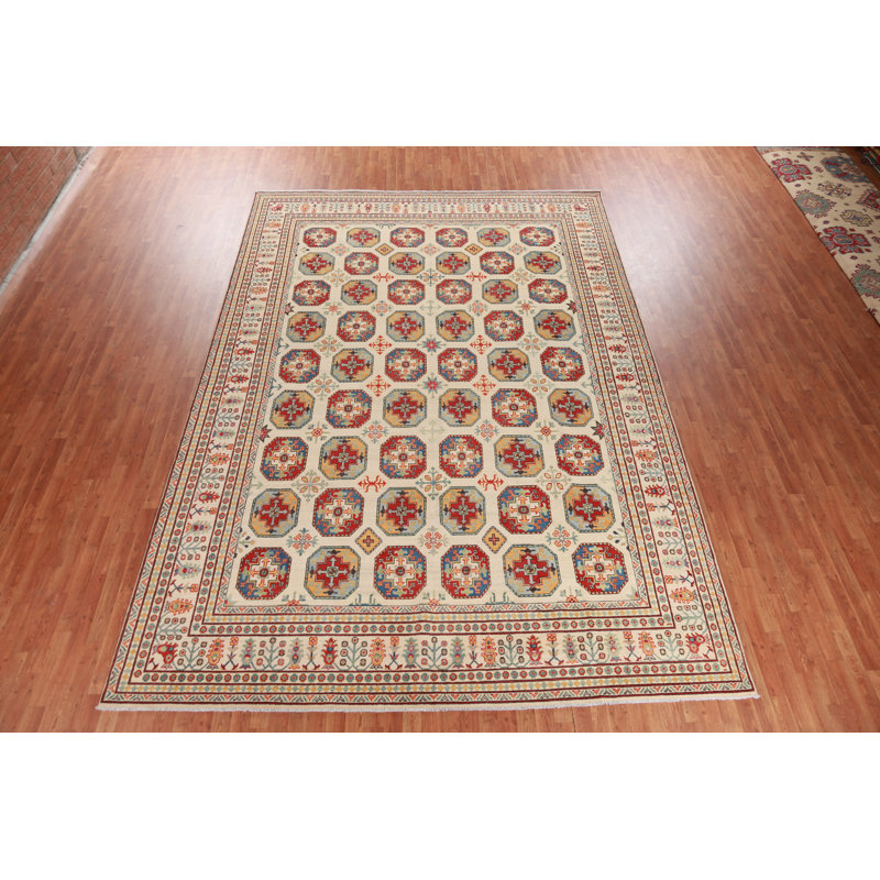 Tapis géométrique Kazak 10 x 14