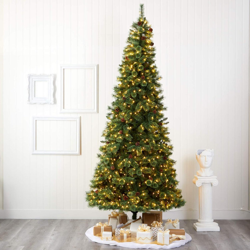  Arbre de Noël artificiel pin blanc White