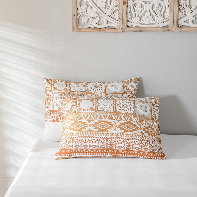 Geometric Shapes Duvet Cover, King Duvet Cover + 2 King Pillowcases