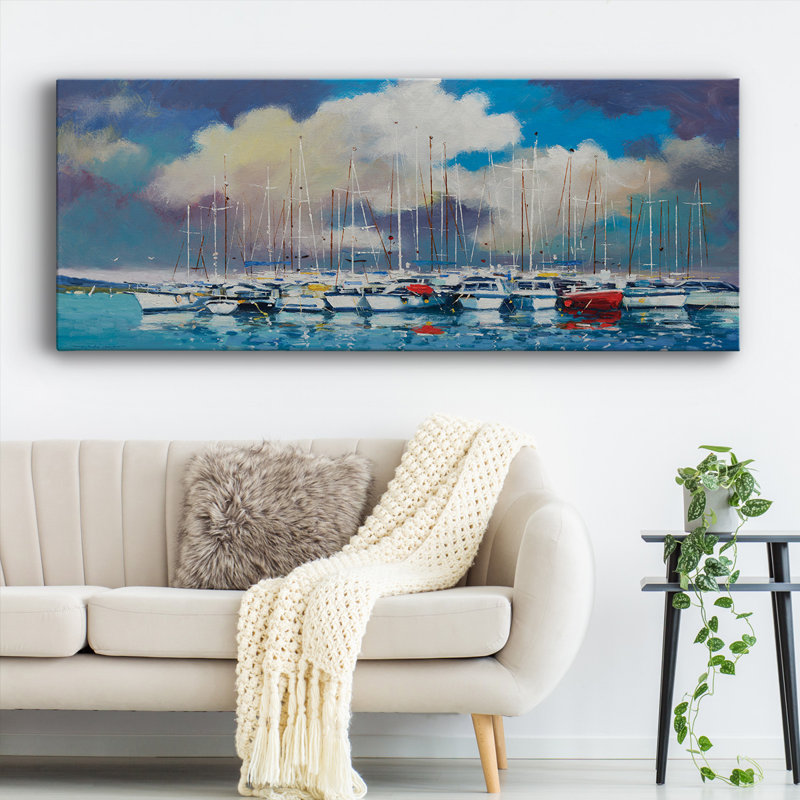 " Abstract Port ", 12" H x 30" W x 1.5" D