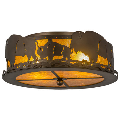 Rustic Lodge 2 - Light Flush Mount