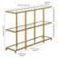 Mcchesney 162.6cm Glass Top Console Table-237497915-237497913