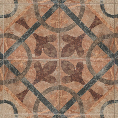 Carreau de porcelaine 9 po x 9 po Americana Cleveland