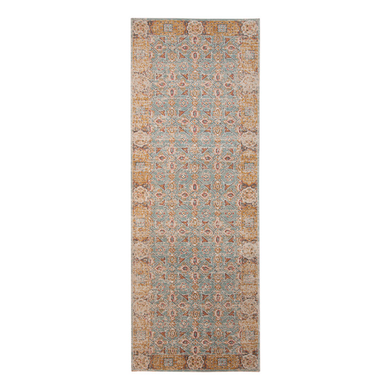 Botolphus Oriental Vintage Flatweave Performance Indoor Runner Rug, Runner 2'7" x 7'6"