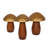 Kaisley Wooden Mushrooms,  Set Of 3