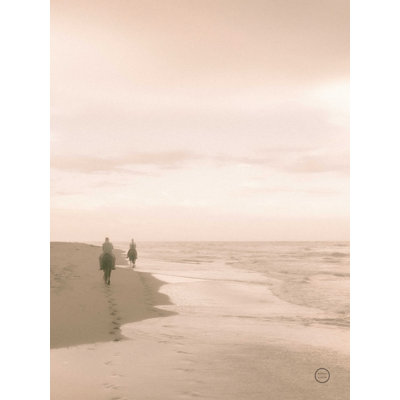 «Horses on the Beach Crop», reproduction sur toile tendue