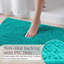 Ensemble de 2 tapis de salle de bain Plymouth Home - Tapis de bain en mousse à mémoire de forme 32 po x 21 po et 24 po x 17 po avec dessus en chenille pour un décor de salle de bain élégant - Tapis de bain lavables à la machine -19700568