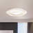 16-in White Rope Dimmable LED Flush Mount-13253156-13253158