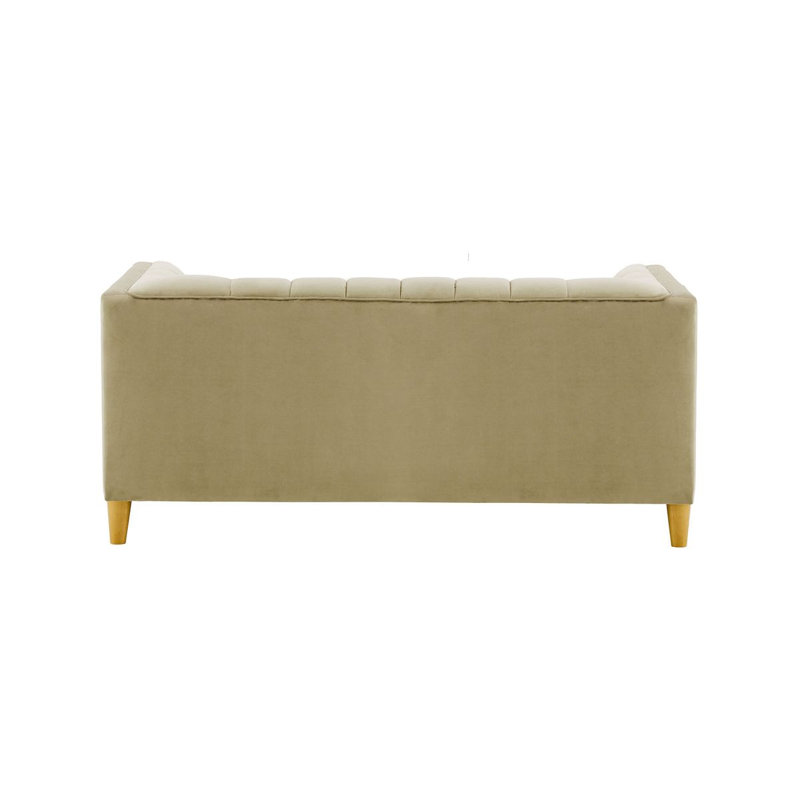 Orlis 2 Seater Velvet Sofa, Brown